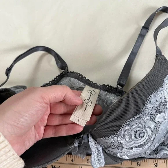 gray lace babydoll top  Y2K Jessica Simpson gray lace babydoll top - Picture 5 of 6